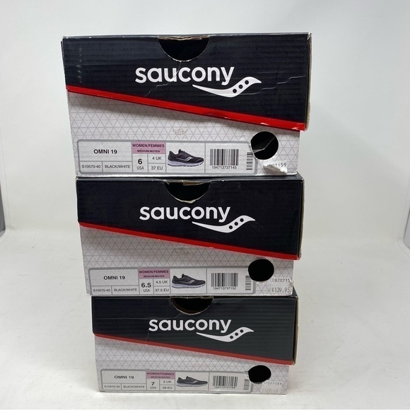 Saucony Omni 19 Women's Running Black, White S10571-40 - Picture 7 of 7